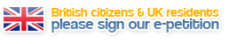 Please sign our e-petition